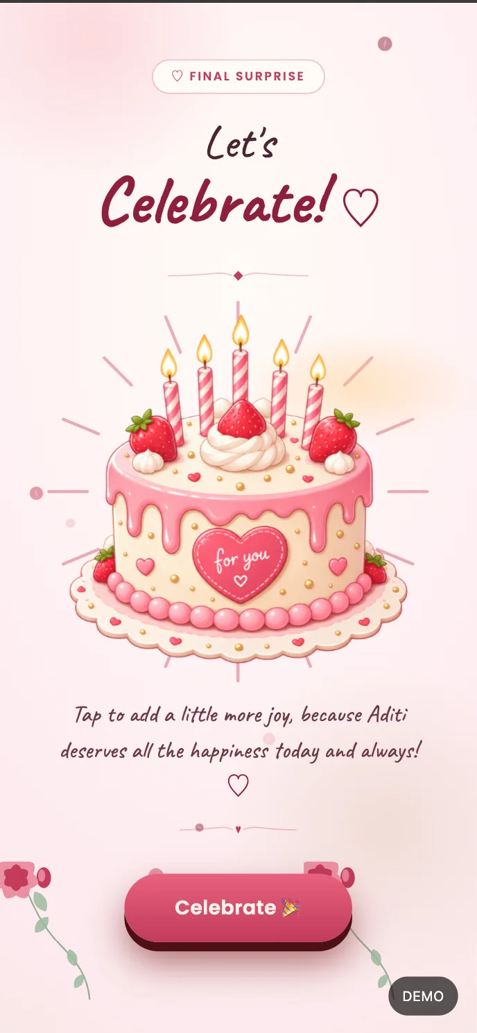 Happy Birthday 🎉 — screen 4